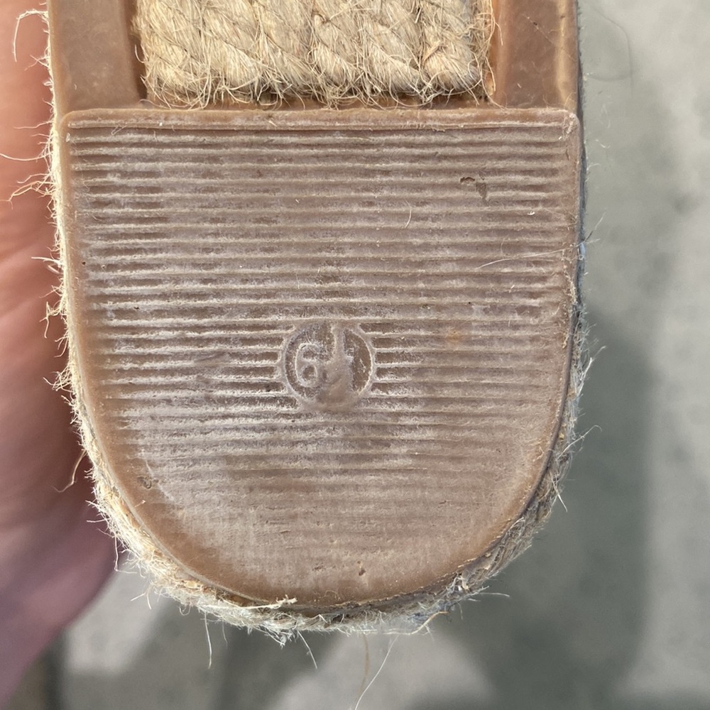 Marc Fisher Black Suede Espadrille Wedge Sandals - Picture 8 of 8